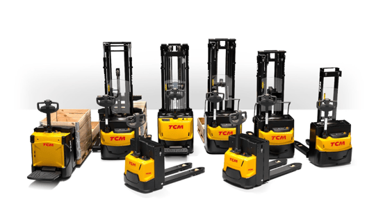 Electric forklift truck fleet