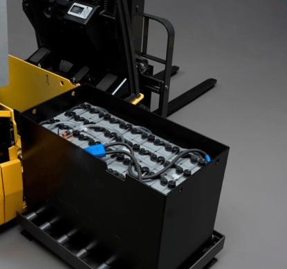 Lead-acid batteries in the warehouse