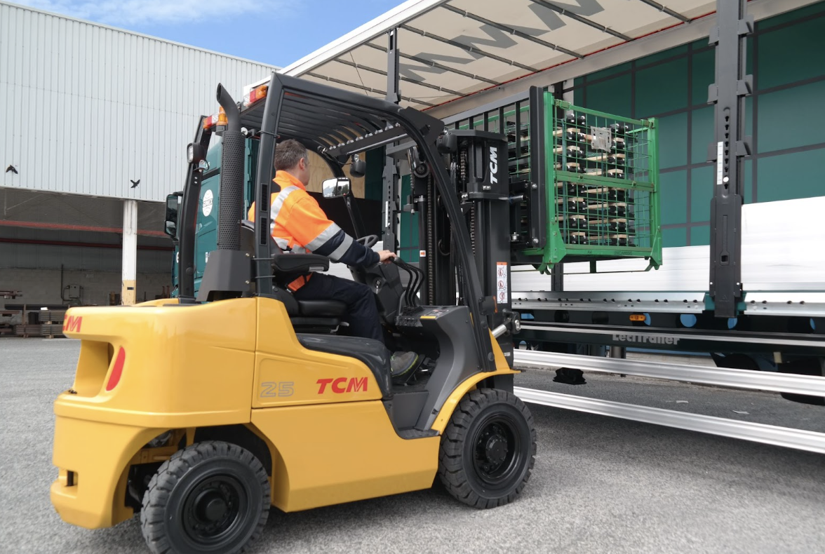 Reach truck warehouse