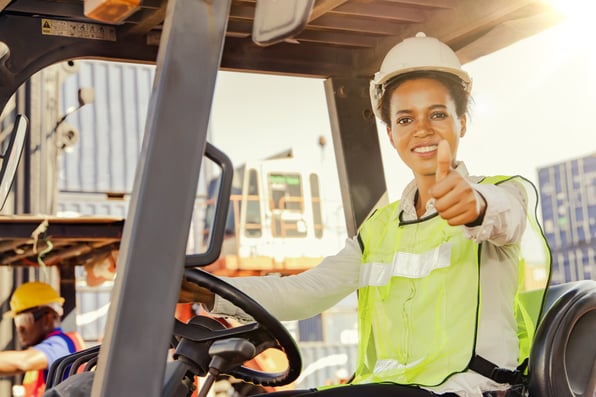 Forklift operator