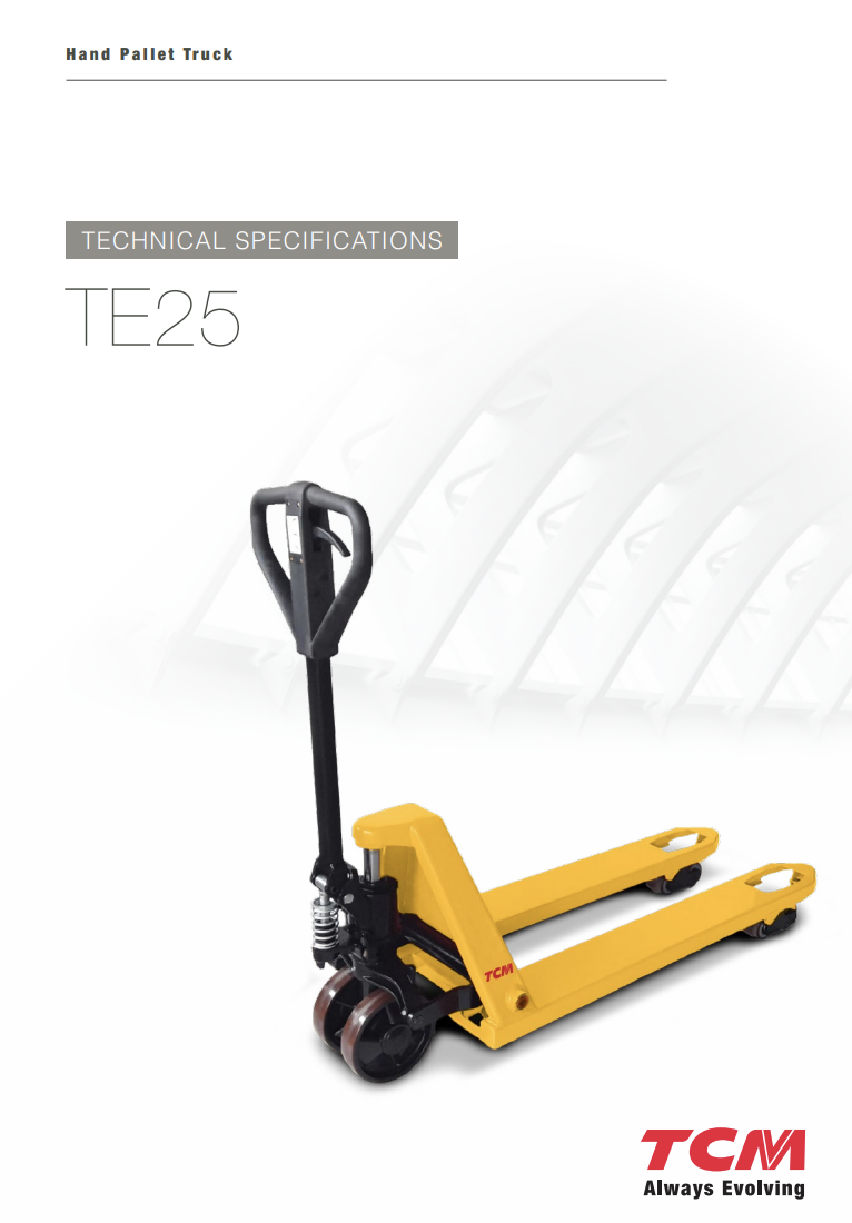 TE25 hand pallet brochure