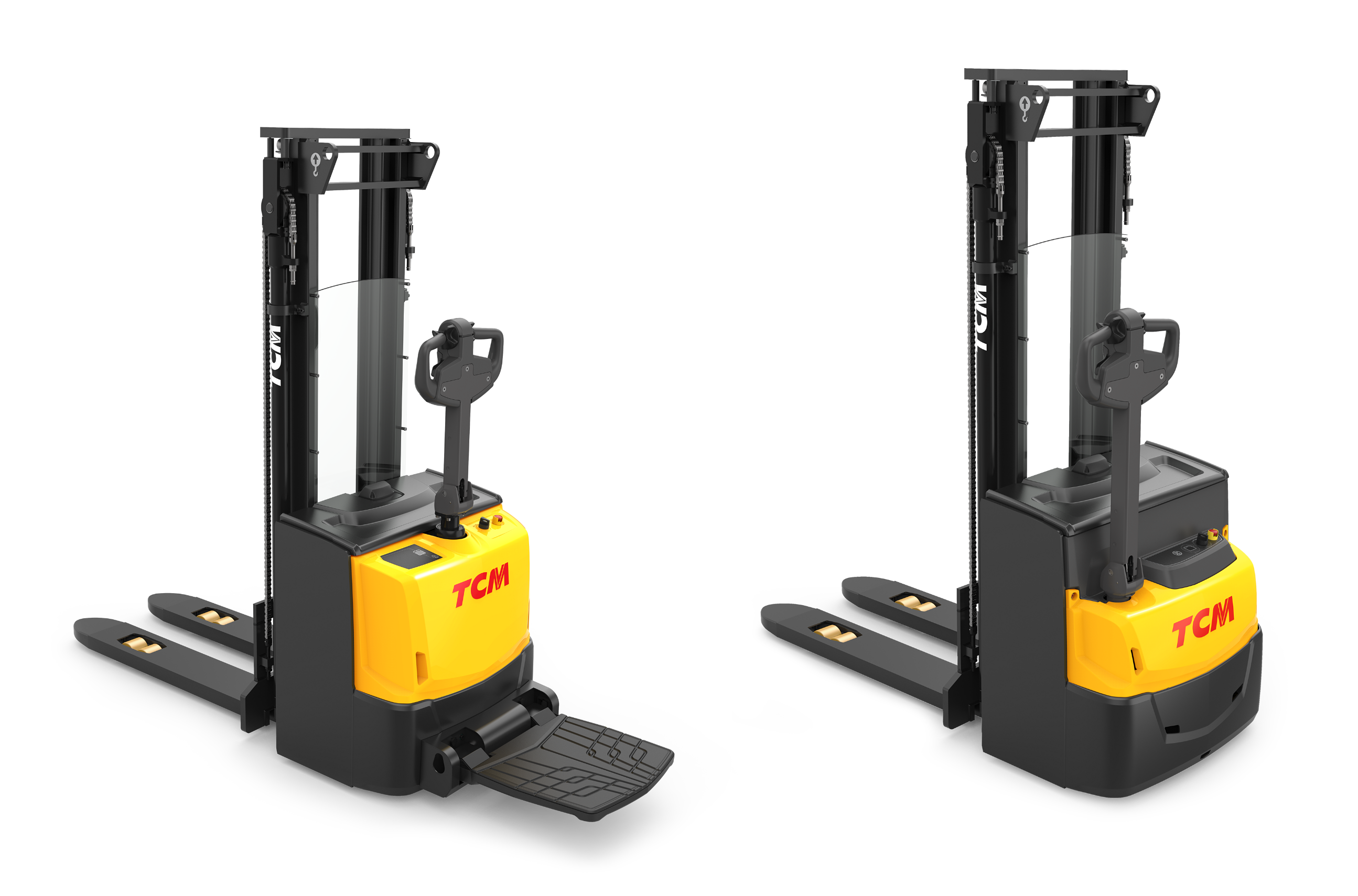 Brand New to TCM: The SPW and SPR Pedestrian Pallet Stacker