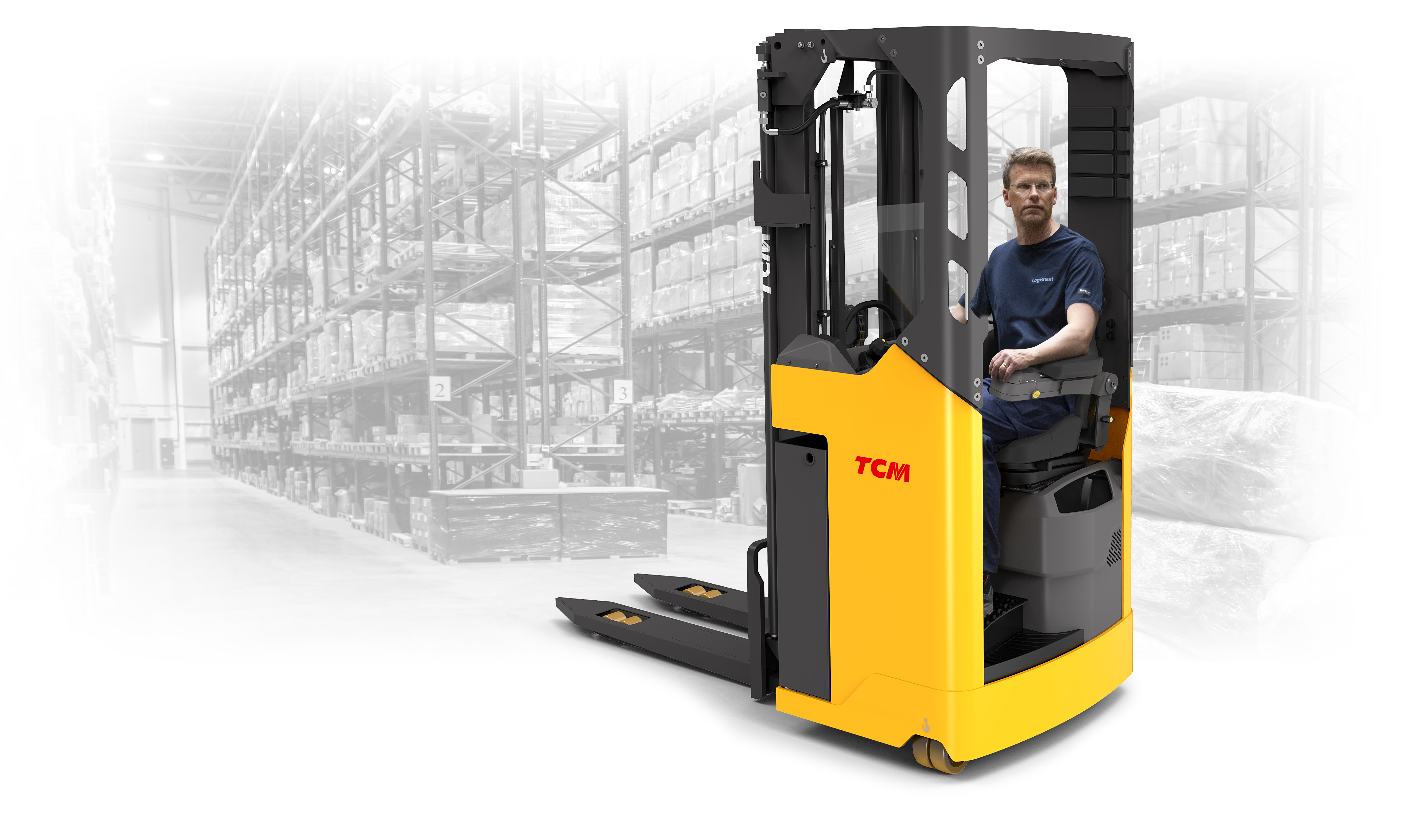 TCM blog SSO yellow forklift man warehouse